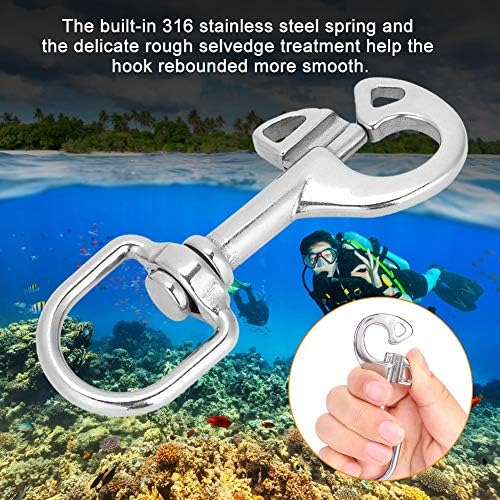 Sturdy 95mm 316 Stainless Steel Snack Bar Hook Diving Fastener