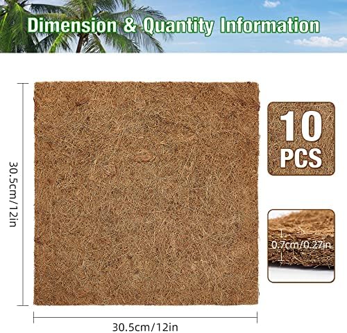 Zeedix 10 Piece Reptile Carpet Mat