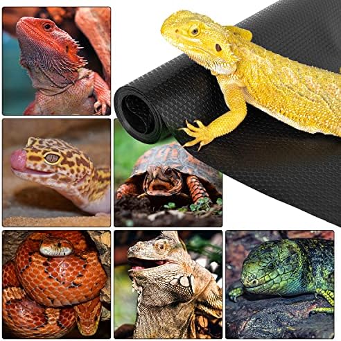 REPTIZOO Reptile Substrate Mat 118x236 Inch Non-Adhesive Terrarium Carpet