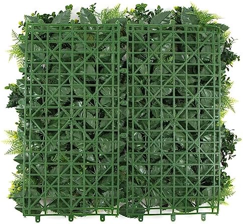 ULAND Plastic Faux Shrubs Fence Panels
