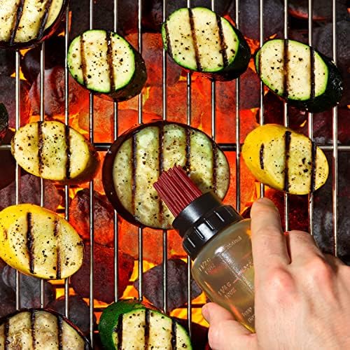 OXO Good Grips Delightful Grilling Tool Set Basting Bottle with Valve Clear