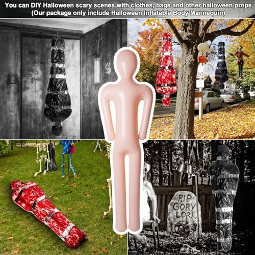 60 Full-Body Inflatable Mannequin Halloween Trick or Treat Custom Happiness