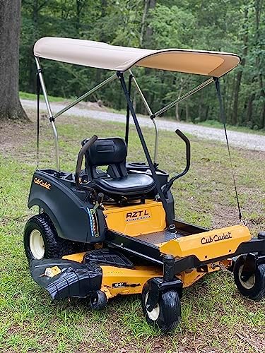 Sun Shade Protection for Zero-Turn Mower