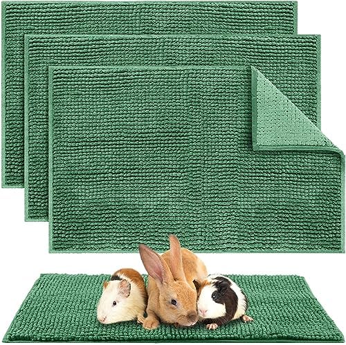Amylove 4 Pcs Washable Fleece Guinea Pig Bedding