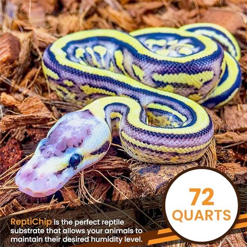 ReptiChip Premium Coconut Substrate 72 Quart relebe Reptile Bedding for Varies