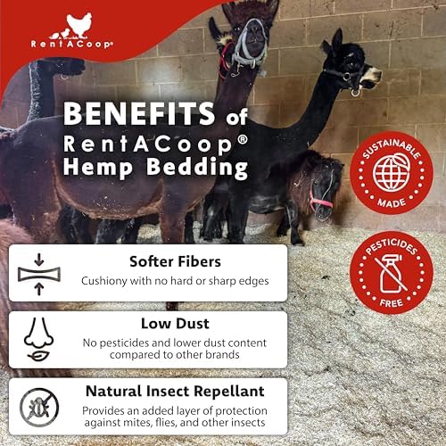 RentACoop Premium Hemp Bedding 300L - EU Grown for Pets