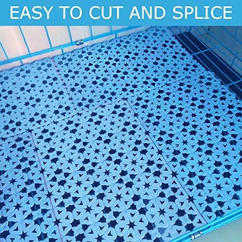 Kathson Rabbit Cage Mat Floor Plastic Mats for Pets