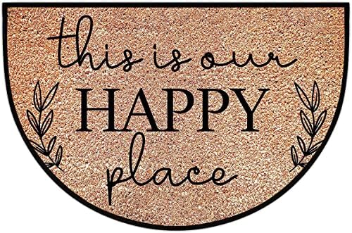 Happy Door Mat Outdoor - Warm Durable and Cozy
