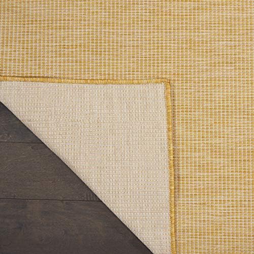 Nourison Positano 8x10 Yellow Area Rug Indoor Outdoor