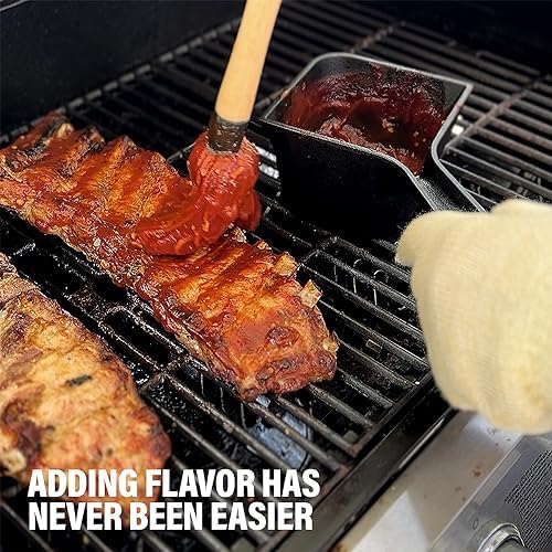 Elevate Grilling with Cast Iron Basting Pot Set