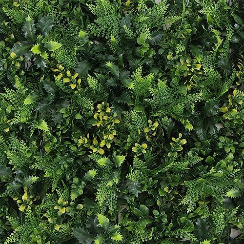 ULAND Plastic Faux Shrubs Fence Panels