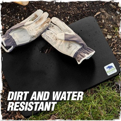 Rugged Rhino Thick Knee Pad with Handle Onyx Black