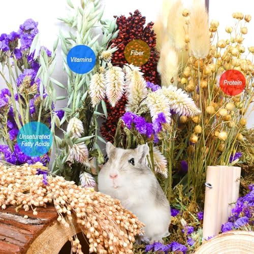 Natural Hamster Decor Floral Bedding for Small Pets