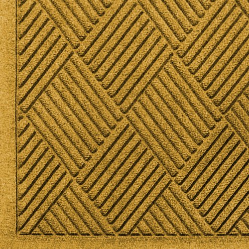 MA Matting 221 Yellow Polypropylene Waterhog Fashion Diamond Entrance Mat