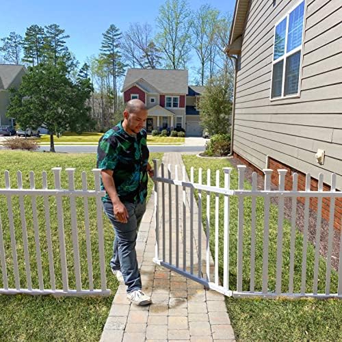 35ft H x 5ft W Vinyl Picket Fence Gate Kit with 1 Gate