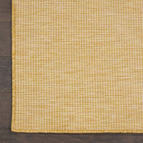 Nourison Positano 8x10 Yellow Area Rug Indoor Outdoor