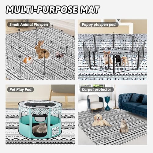 BNOSDM Washable Reusable Rabbit Mat for Dogs Cats Small Pets