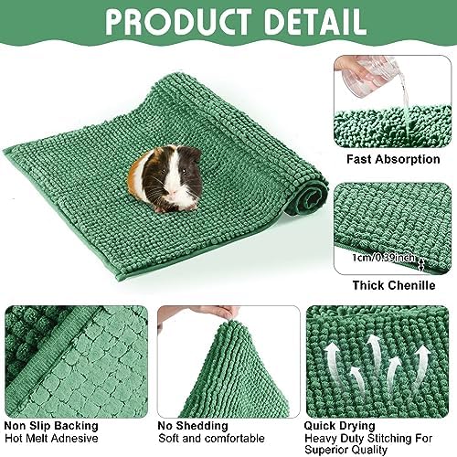 Amylove 4 Pcs Washable Fleece Guinea Pig Bedding